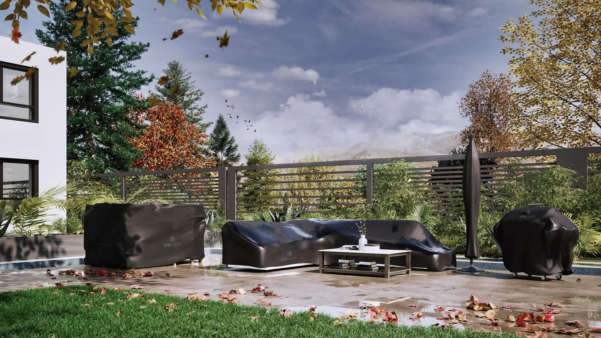 Husă Kamado premium Mini scurt pentru grătarul ceramic — imaginea 4