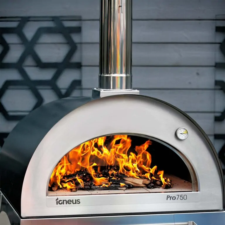 Cuptor pizza pe lemne, 75cm, Igneus Pro 750-Negru — imaginea 4