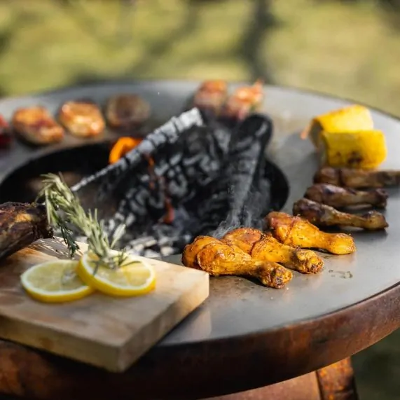 Vatra de foc cu plita, TopUp, ruginiu, Feu du Jardin — imaginea 3