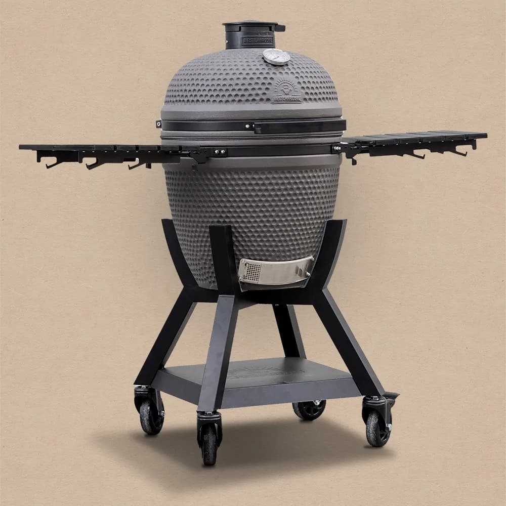 Grătar ceramic Kamado Large Bestcharcoal, set complet