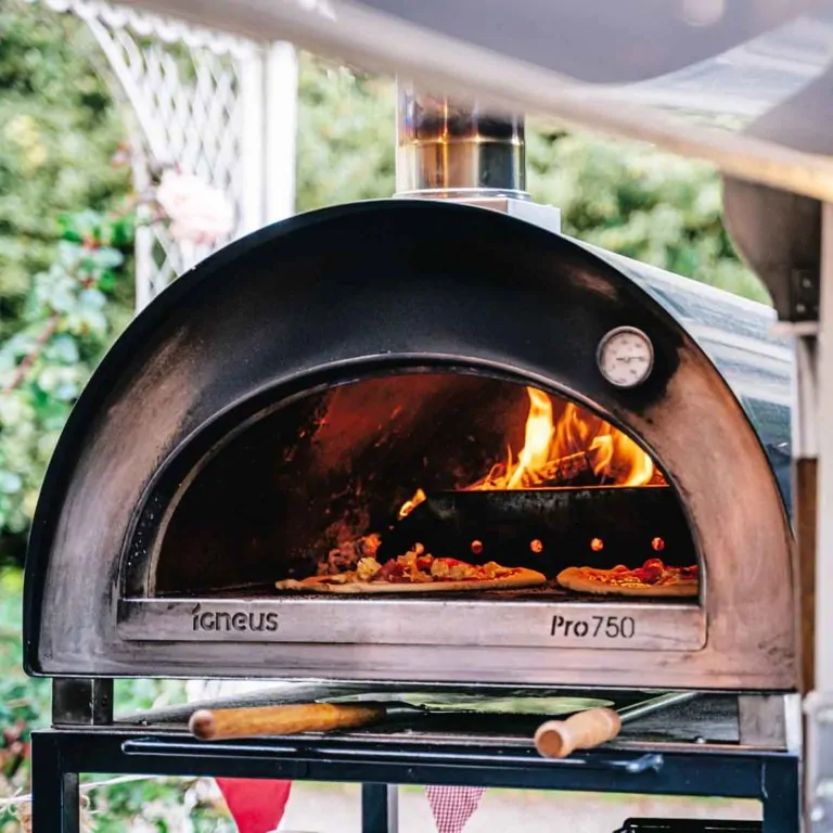 Cuptor pizza pe lemne, 75cm, Igneus Pro 750-Rosu — imaginea 2