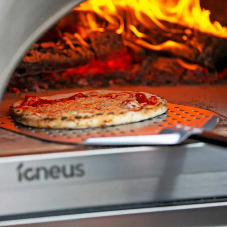 Cuptor pizza pe lemne, 75cm, Igneus Pro 750-Rosu — imaginea 4
