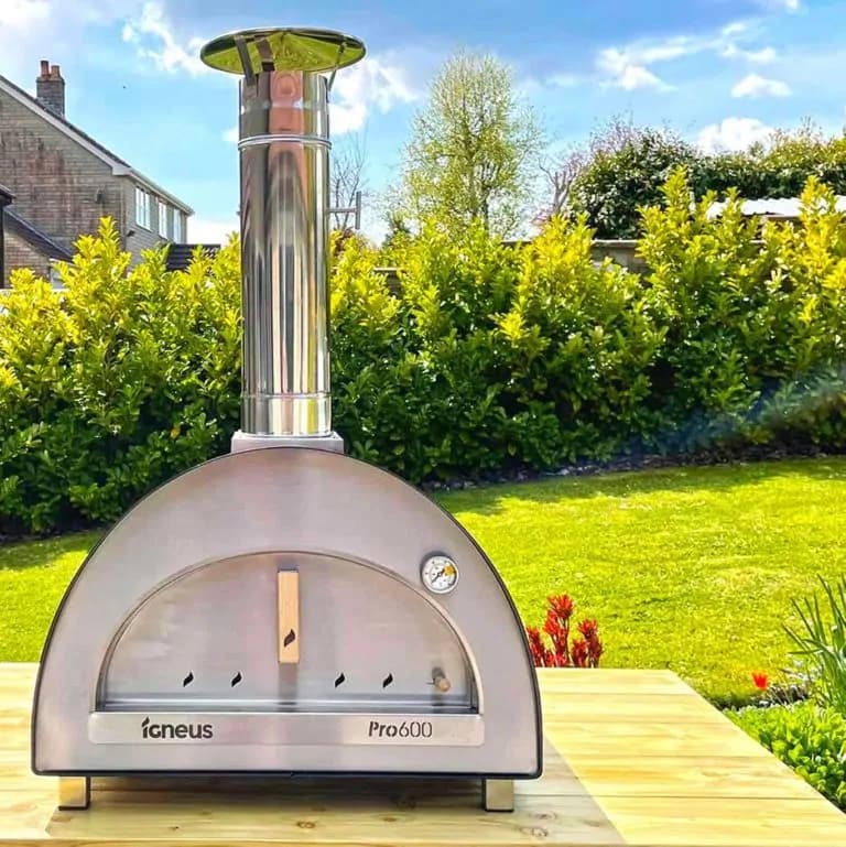 Cuptor pizza pe lemne, 60cm, Igneus Pro 600-Negru — imaginea 2