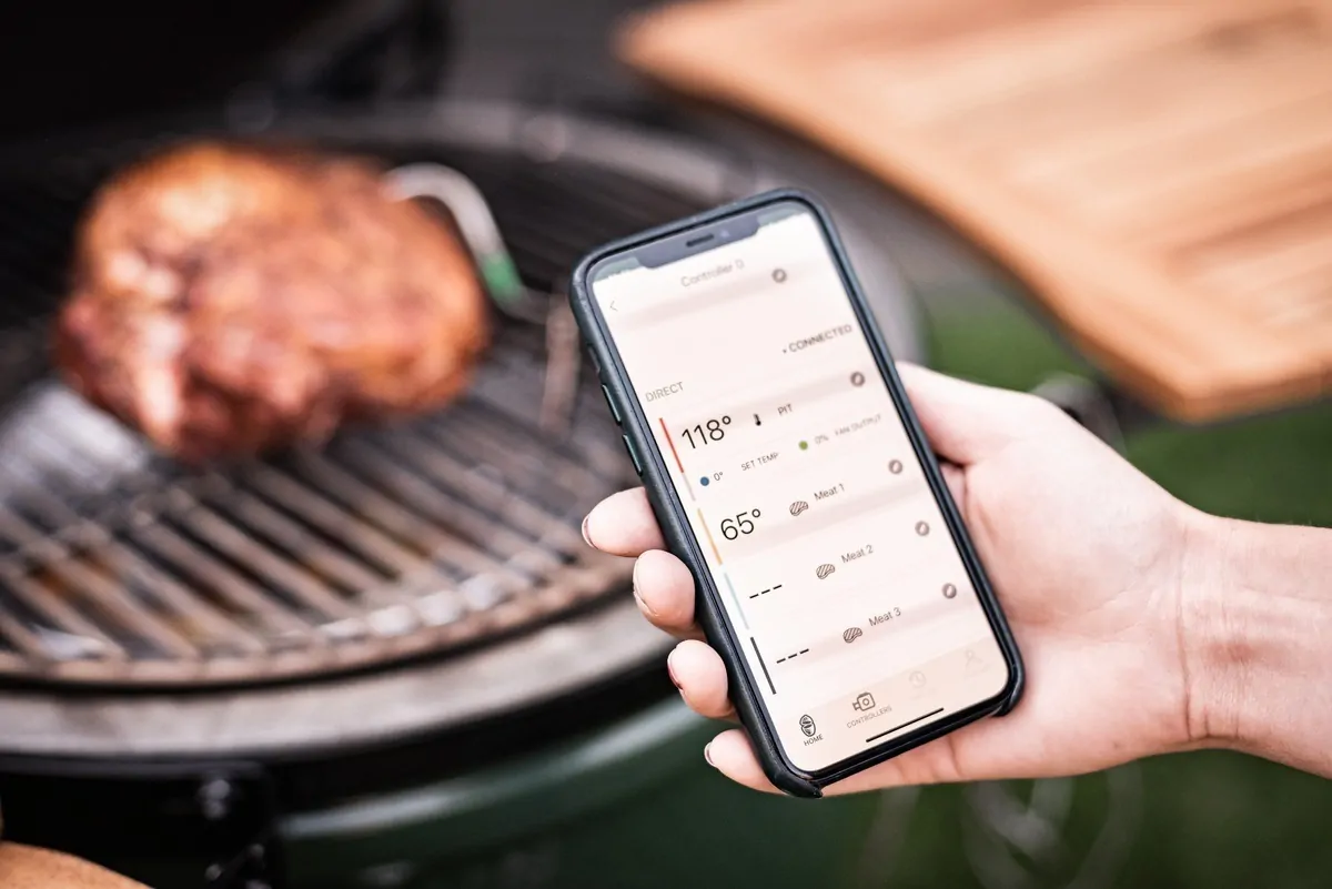 Termometru wireless cu sonda dubla, Big Green Egg — imaginea 2