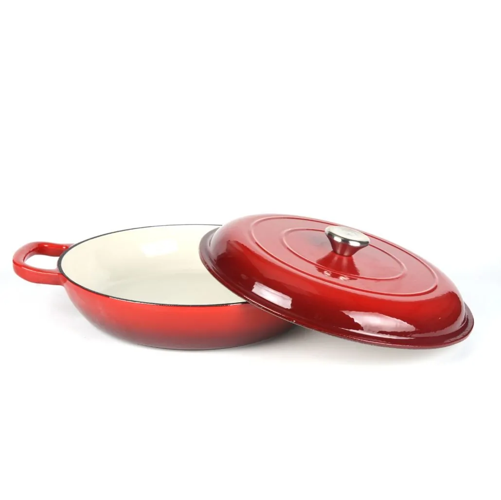 Oală din fontă cu capac, Durable enamel cooking pot, Milestone66 — imaginea 3
