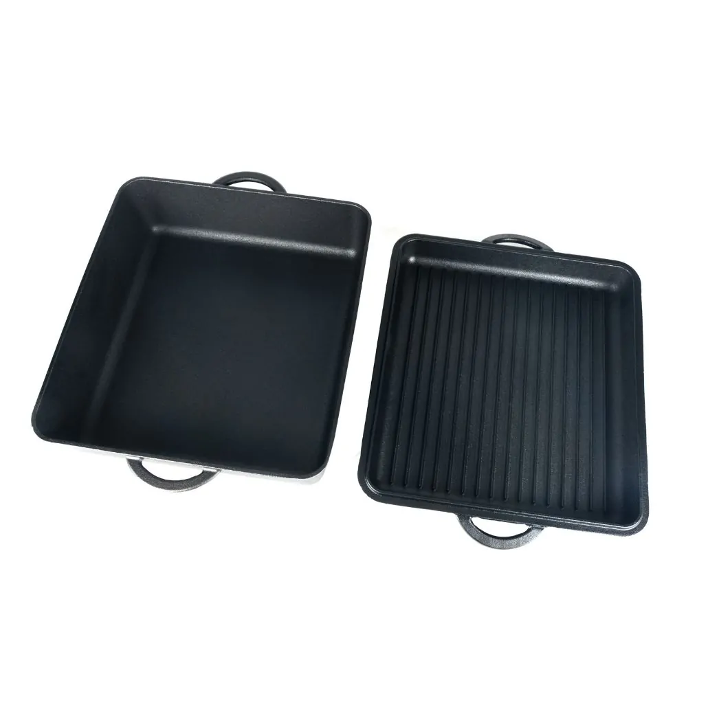 Tavă de cuptor 3in1 din fontă, 36 x 36 cm, 3in1 Baking Dish, Milestone66 — imaginea 3