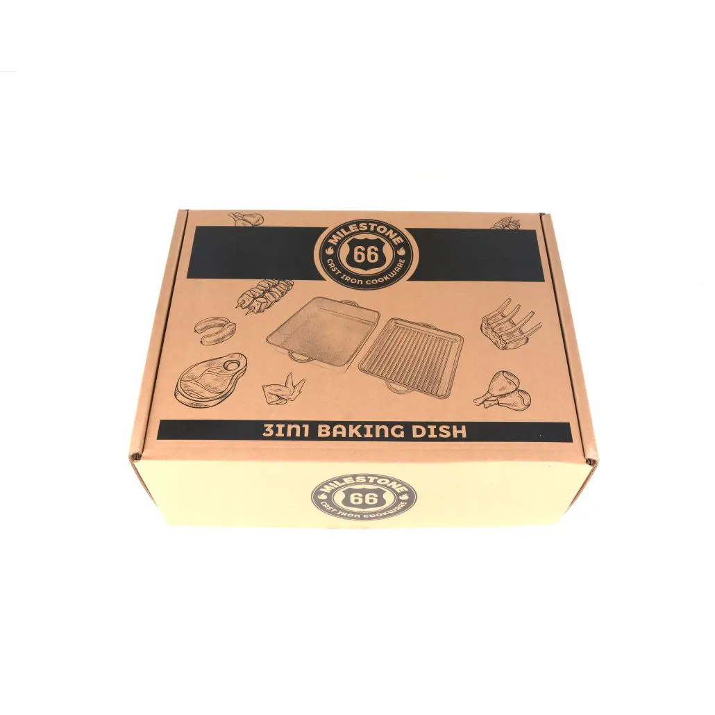 Tavă de cuptor 3in1 din fontă, 36 x 36 cm, 3in1 Baking Dish, Milestone66 — imaginea 5