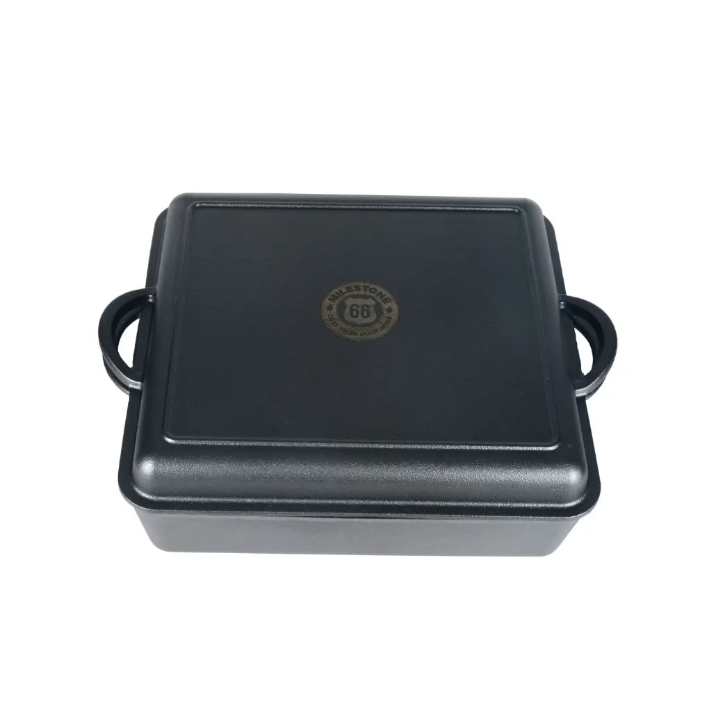 Tavă de cuptor 3in1 din fontă, 36 x 36 cm, 3in1 Baking Dish, Milestone66