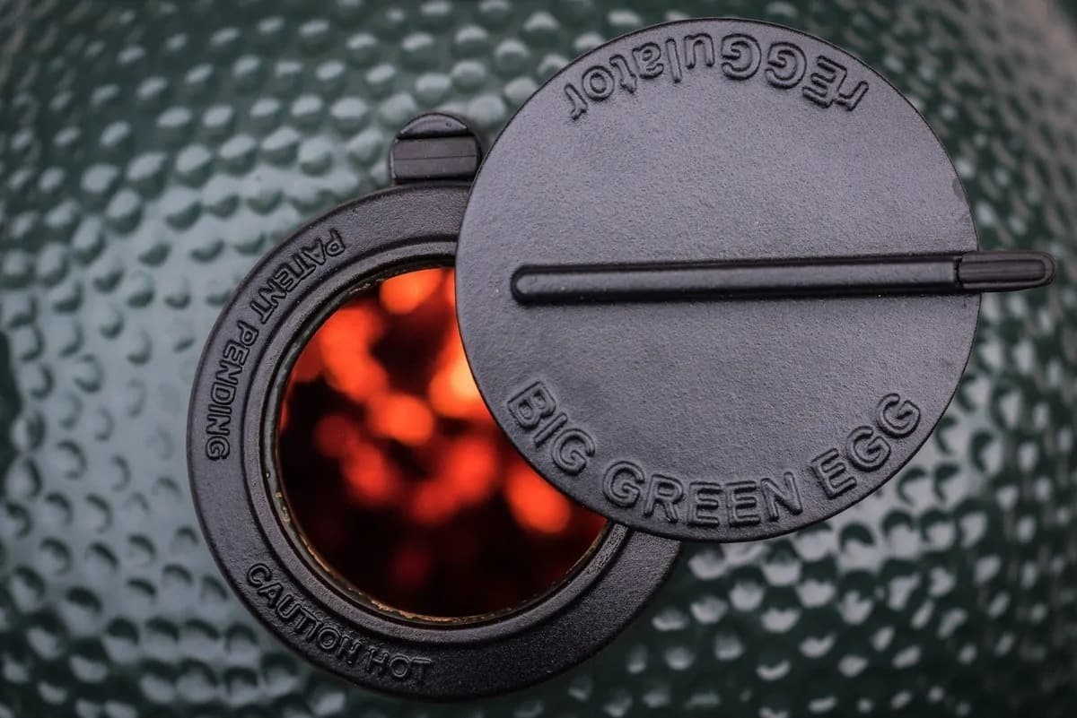 Reggulator evacuare fum pentru Kamado S, MX, MN, Big Green Egg — imaginea 3
