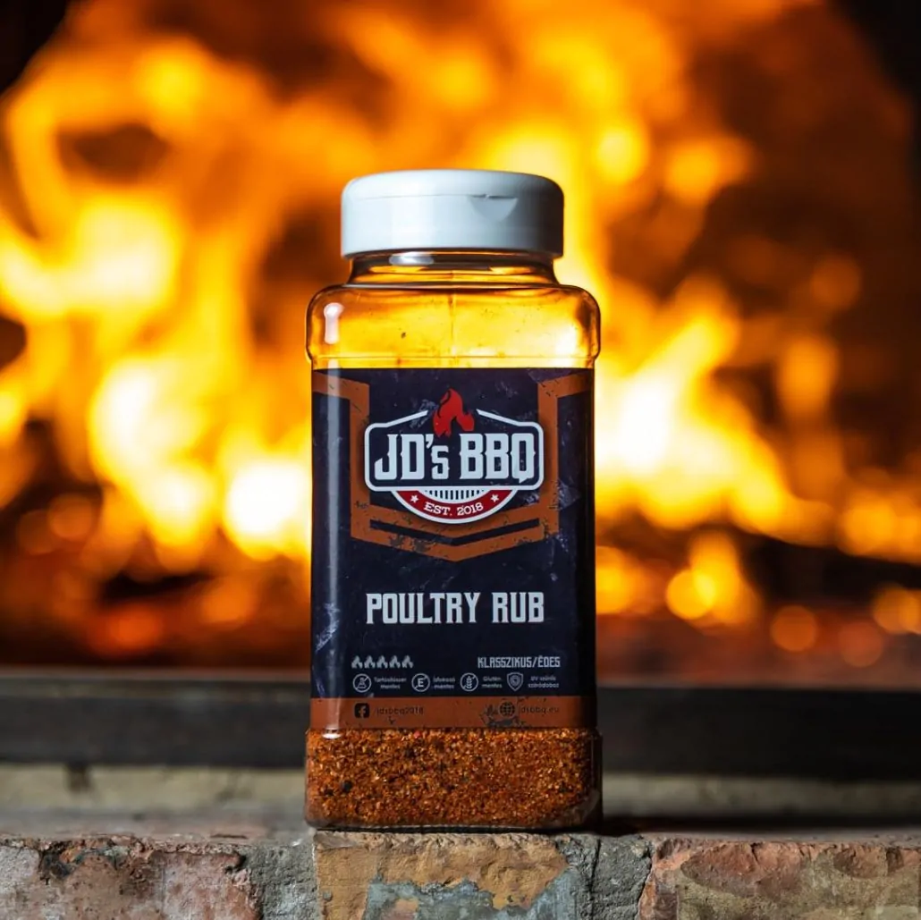 Condiment pentru BBQ, Poultry Rub, 300 gr, JD’s