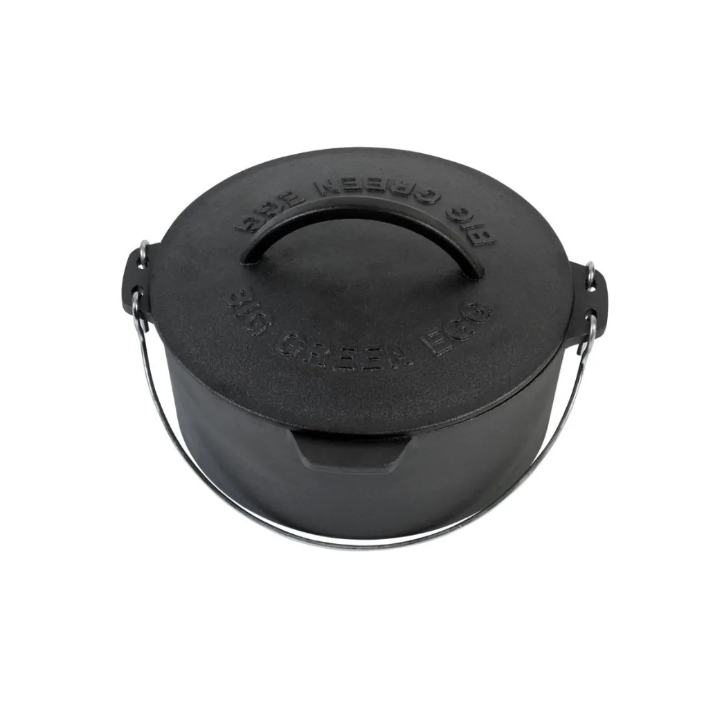 Oala din fonta cu capac si maner, Dutch Oven, Big Green Egg
