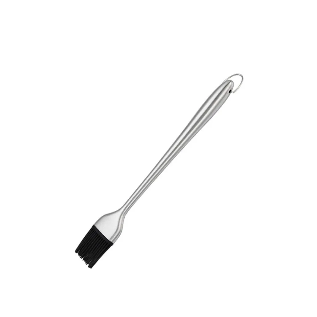 Pensulă din silicon cu mâner din oțel inoxidabil pentru grătar, Angeloff