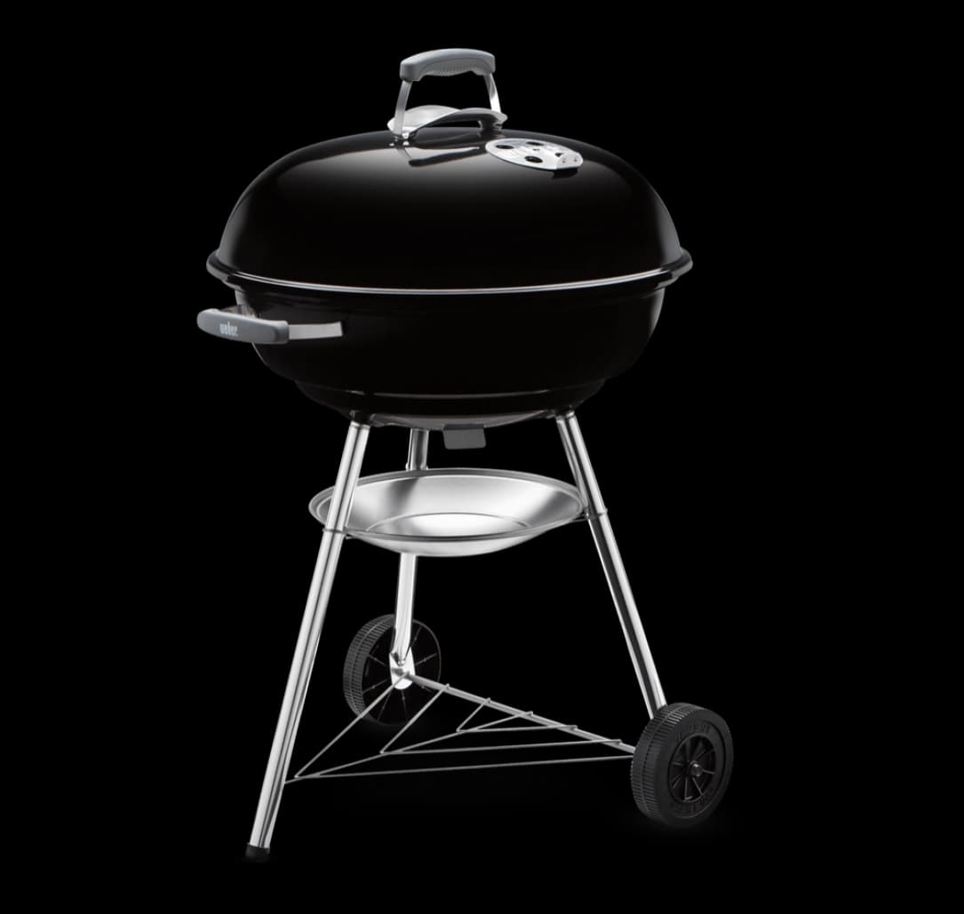 Grătar pe cărbuni Compact, Kettle 57 cm, Negru, Weber