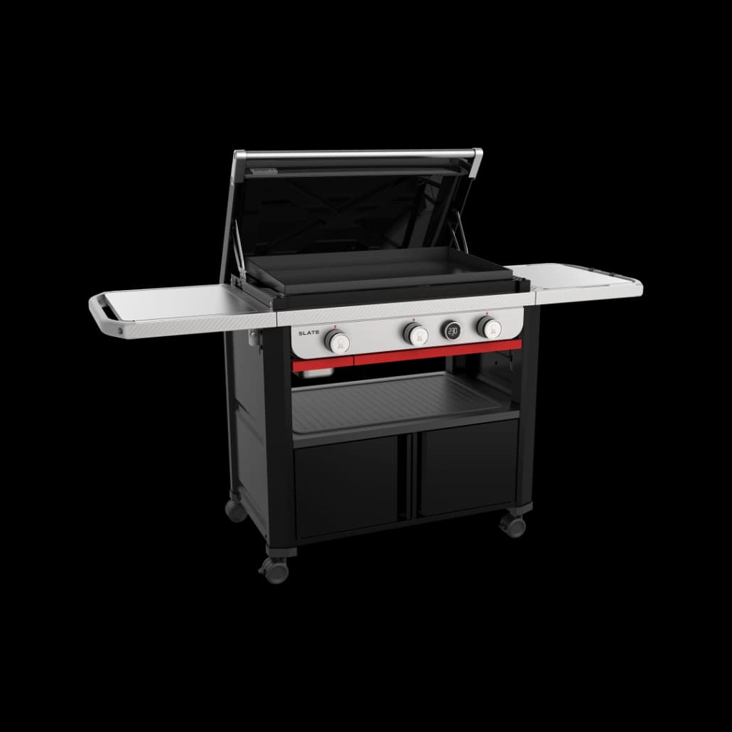 Grătar pe gaz plancha Weber Premium SLATE GPD 76 cm – putere, precizie și spațiu generos pentru gătit în aer liber — imaginea 4