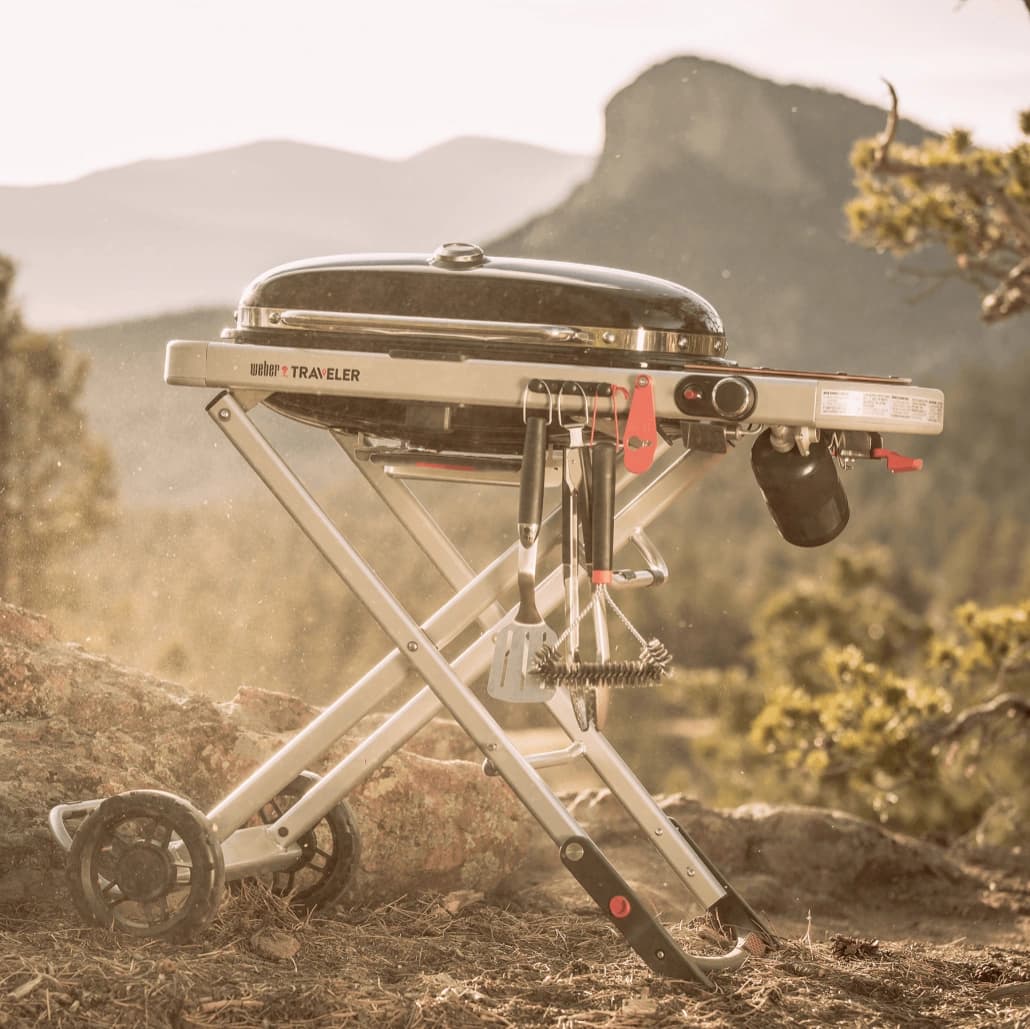 Grătar pe gaz Traveler pliabil – Weber — imaginea 7