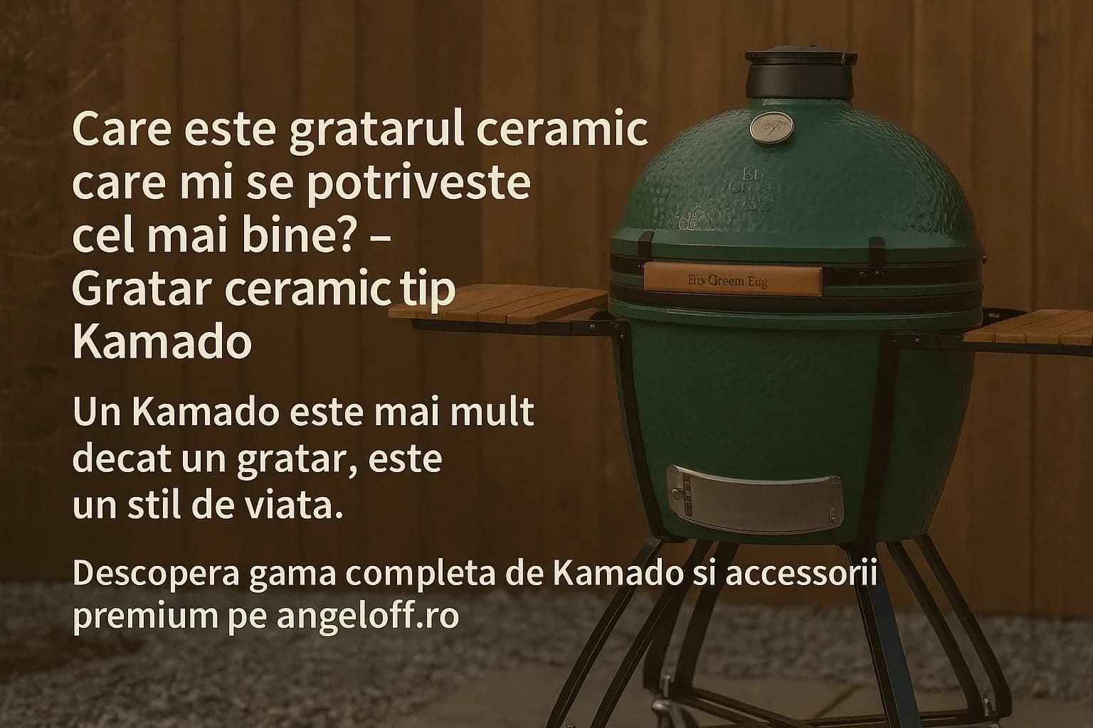 Gratar gradina premium un gratar pe carbuni ceramic de tip Kamado