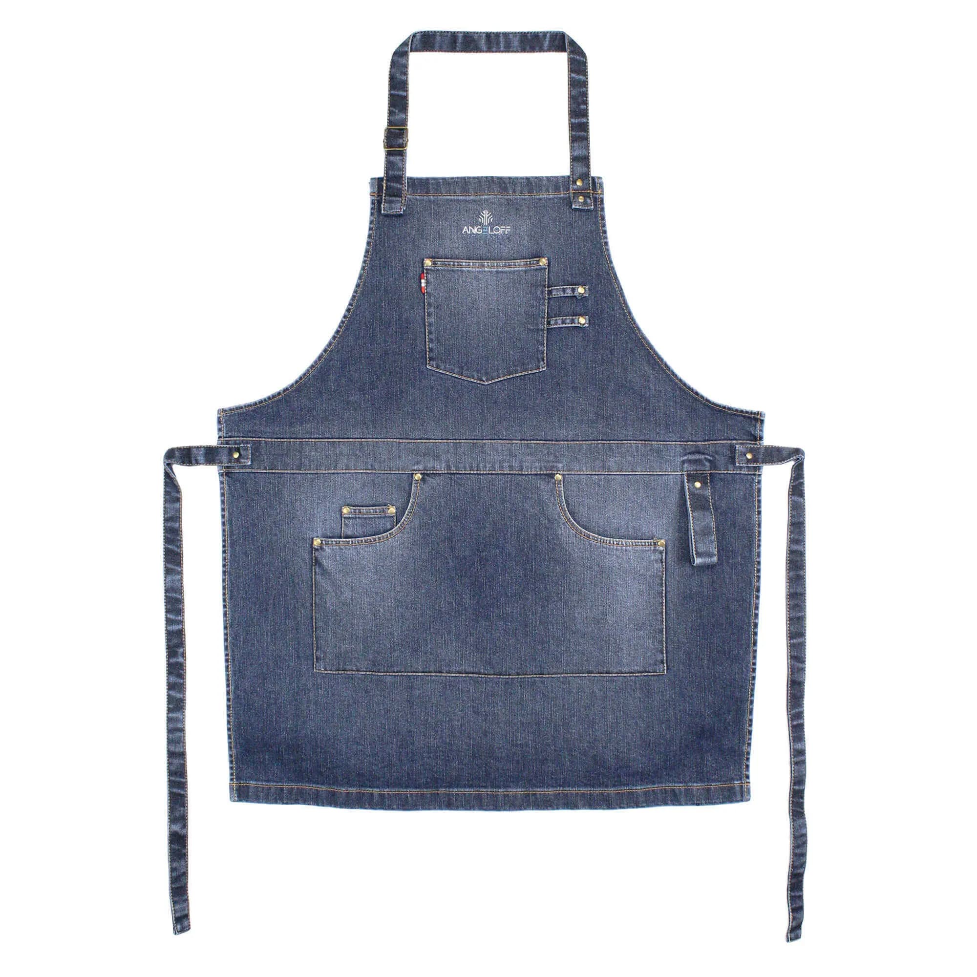 Șorț BBQ pentru grill sau bucătărie din material denim VID, Angeloff