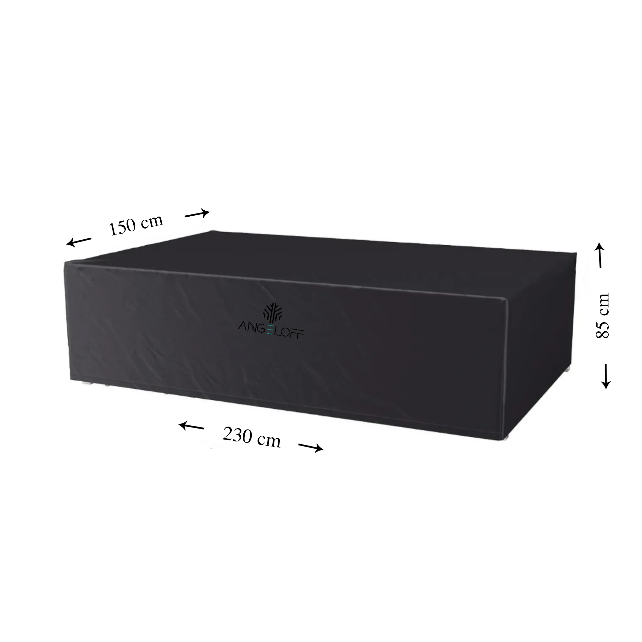 Husă mobilier grădină Angeloff pentru set masă și scaune grădină 230 × 150 × 85 cm