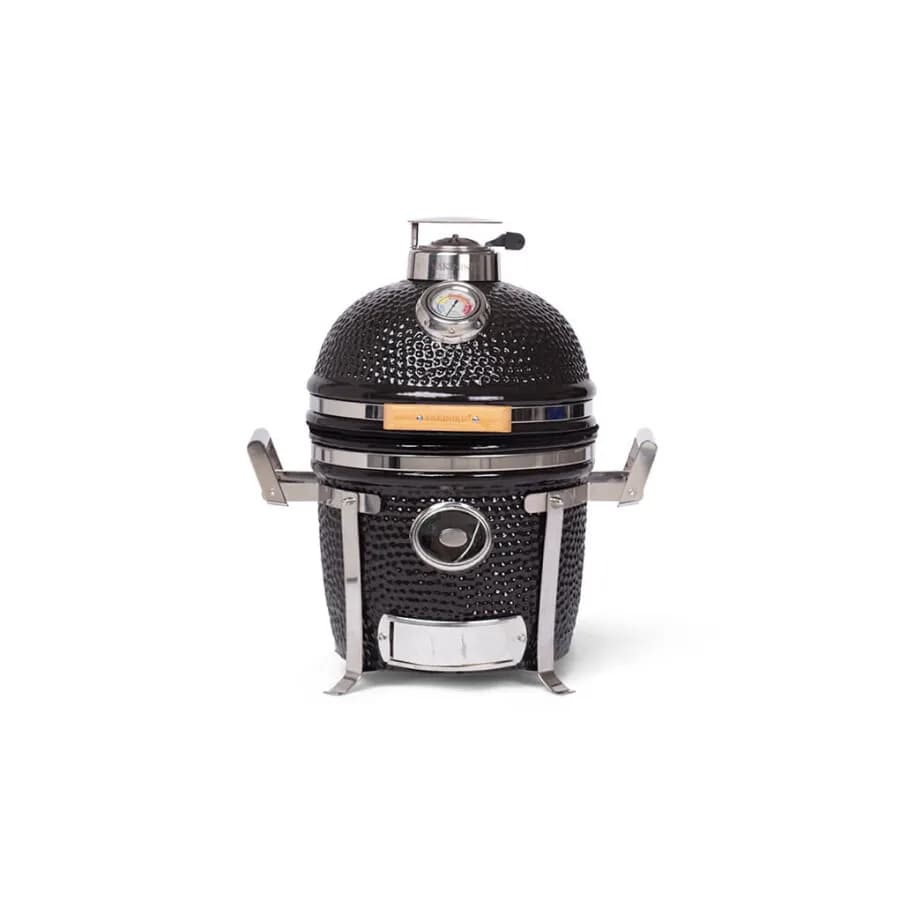 Gratar Kamado 33 cm COMPACT cu baza de camping, Yakiniku