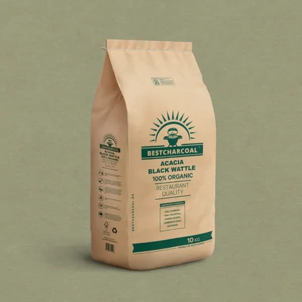 Cărbuni Acacia Black Wattle (salcâm negru), 10 kg, Bestcharcoal
