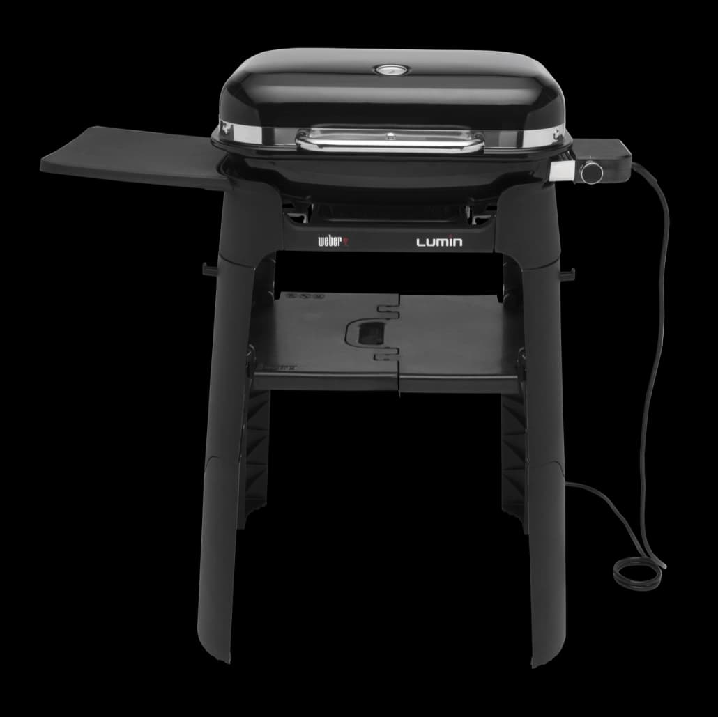 Grătar electric Lumin Weber – negru cu suport