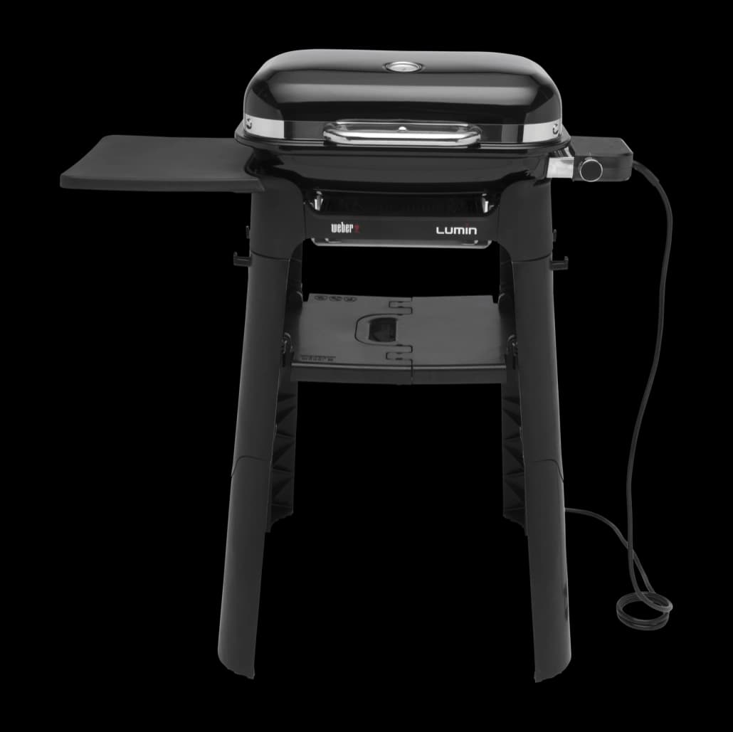 Grătar electric Lumin Compact Weber – Negru cu suport