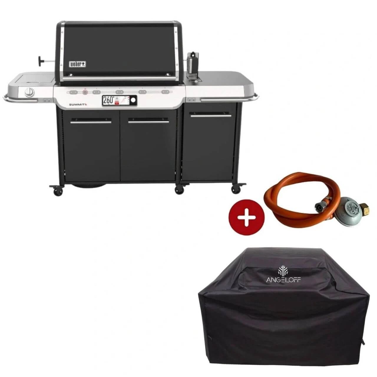 Grătar pe gaz Weber Summit FS 38X E + regulator + husă de protecție