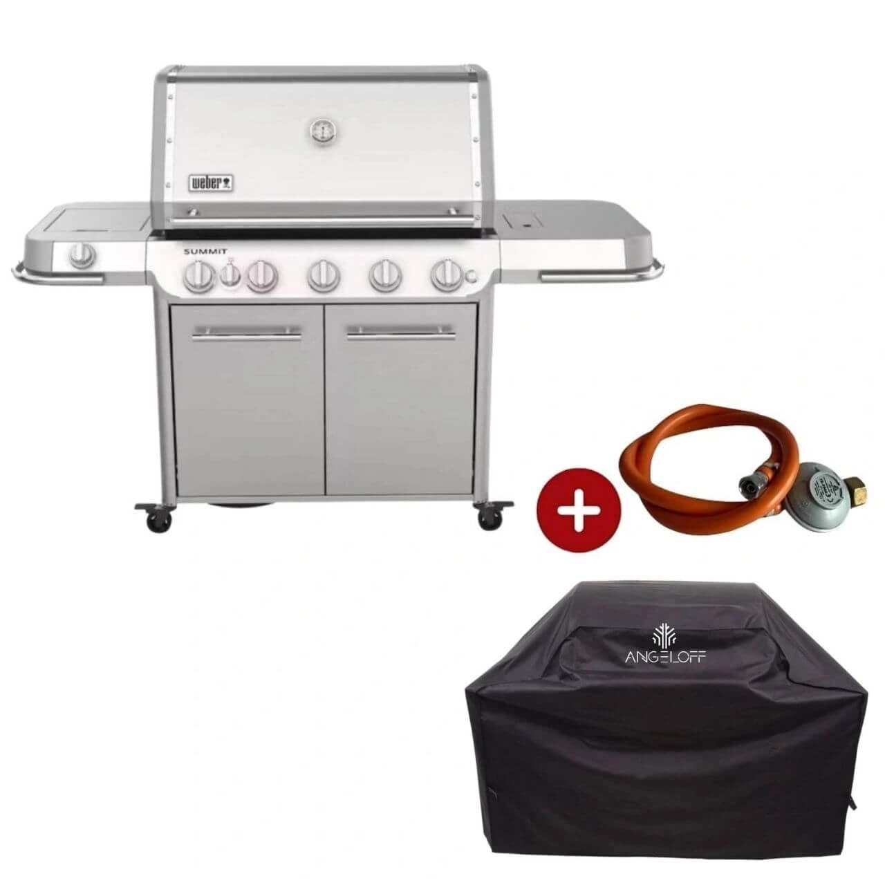 Grătar pe gaz Weber Summit FS38 S + regulator + husă de protecție