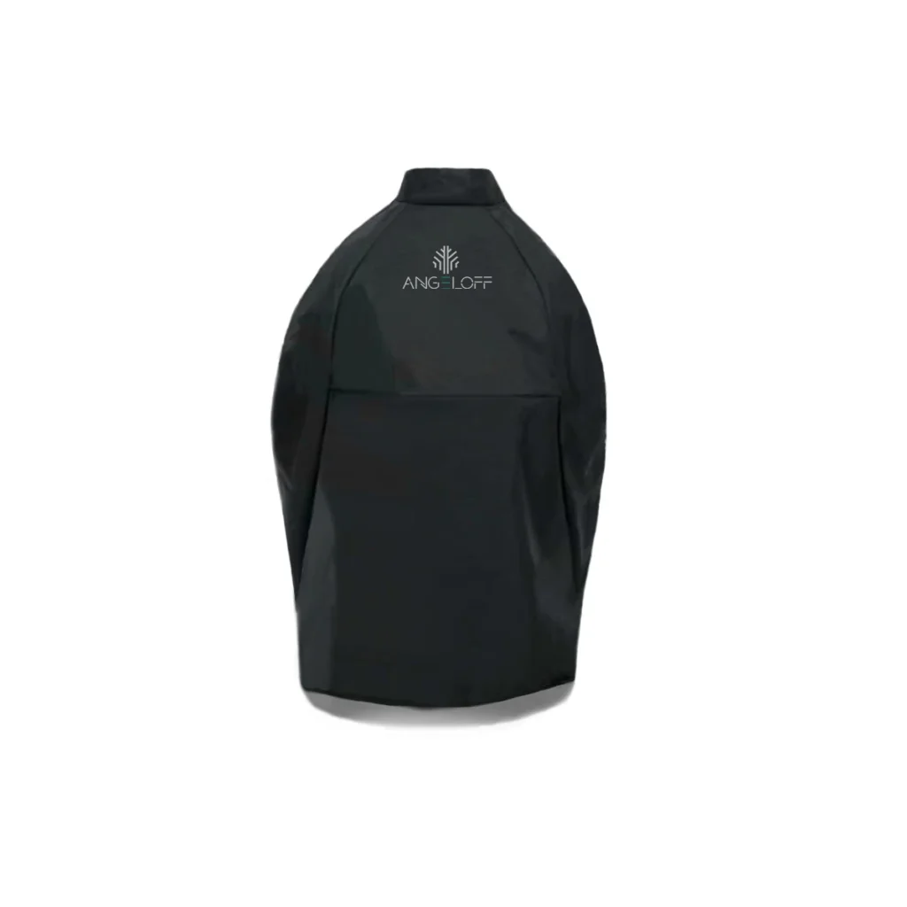 Husă pentru grătar ceramic cu suport, fabricat manual, din material negru, impermeabil, anti UV.