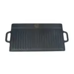 Placă din fontă cu două fețe și mâner, Reversible Grill Griddle with handles, 50×23,5 cm, Milestone66