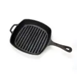 Tigaie din fontă cu striuri, Square grill pan, Milestone66