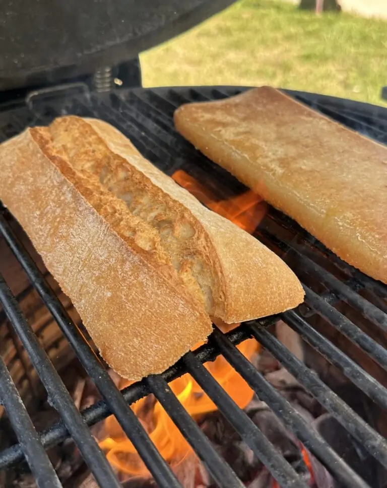 prajirea baghetei pe grill