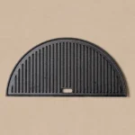 Grilă din fontă semilună reversibilă pentru grill și BBQ, accesoriu compatibil pentru grătarele ceramice Kamado Large