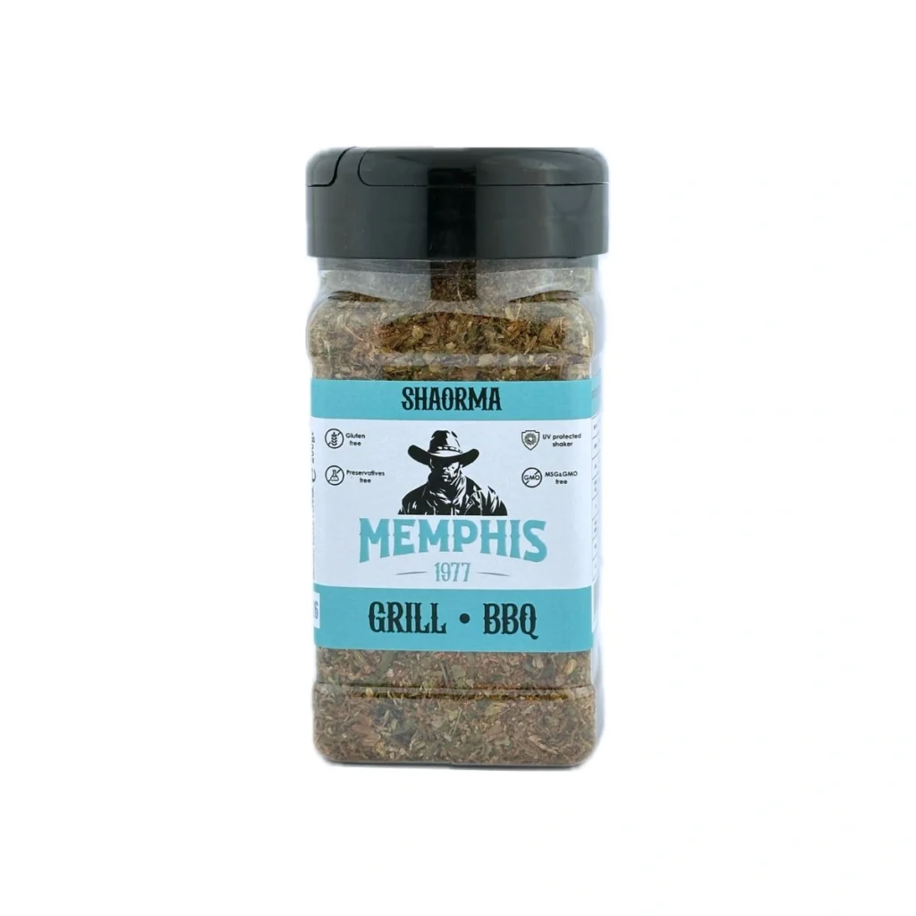 Condiment pentru gratar Shaorma cu gust oriental ideal pentru toate tipurile de carne Memphis Grill si BBQ