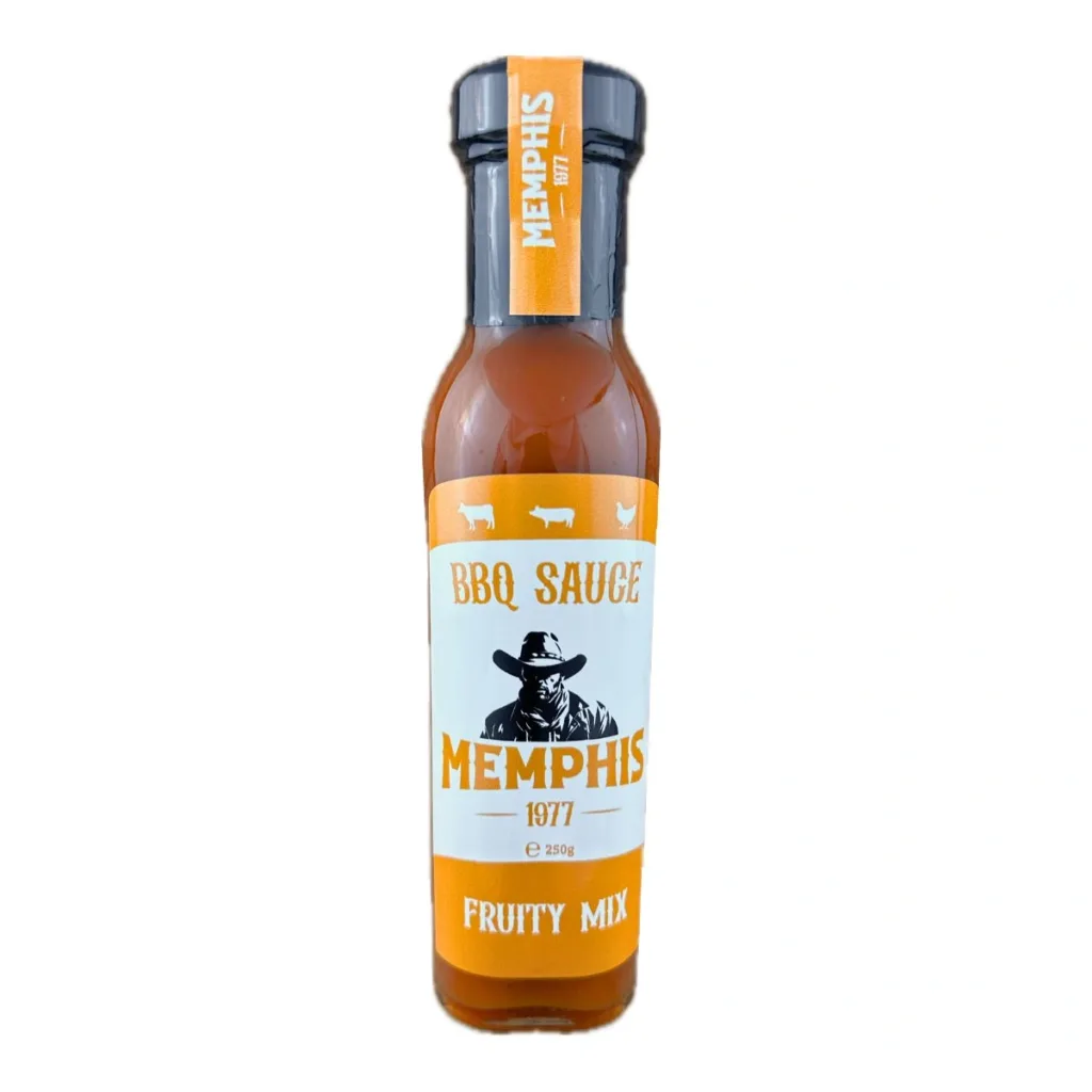 Memphis Fruity Mix 250g, sos BBQ fructat și afumat, ideal pentru carne la GRĂTAR și BBQ.