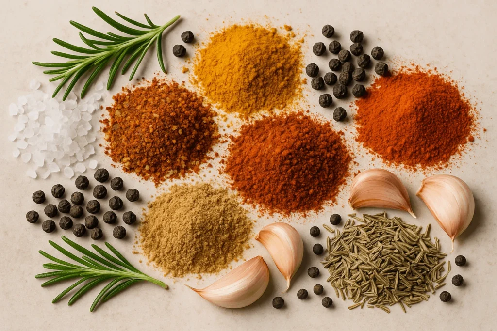 Condimente grill și BBQ rub-uri premium pentru un grătar perfect