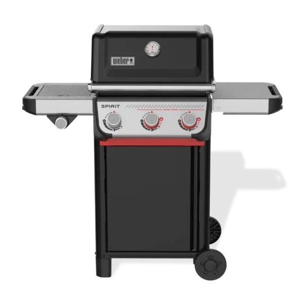 Gratar pe gaz Weber Spirit E-335 cu 3 arzătoare spatiu pentru butelie si roti pentru transportare