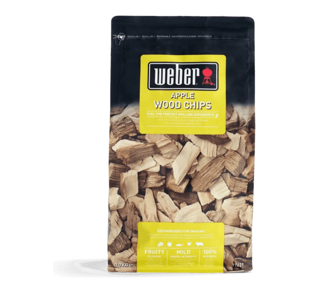 Aschii de afumare din lemn de mar Apple Wood Chips Weber 700g