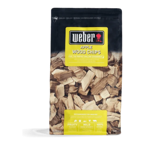 Aschii de afumare din lemn de mar Apple Wood Chips Weber 700g