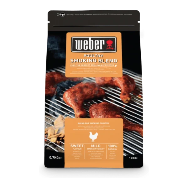 Aschii de afumare pentru carne de pasare Weber Poultry Blend 700 g