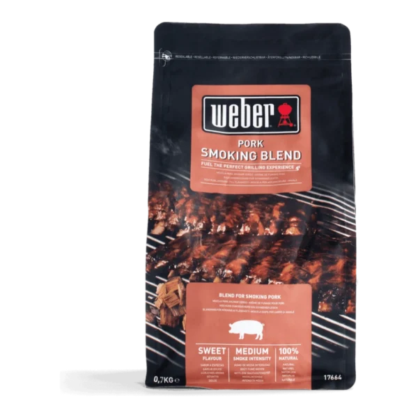 Aschii de afumare pentru gratare gradina Weber Pork 700 g