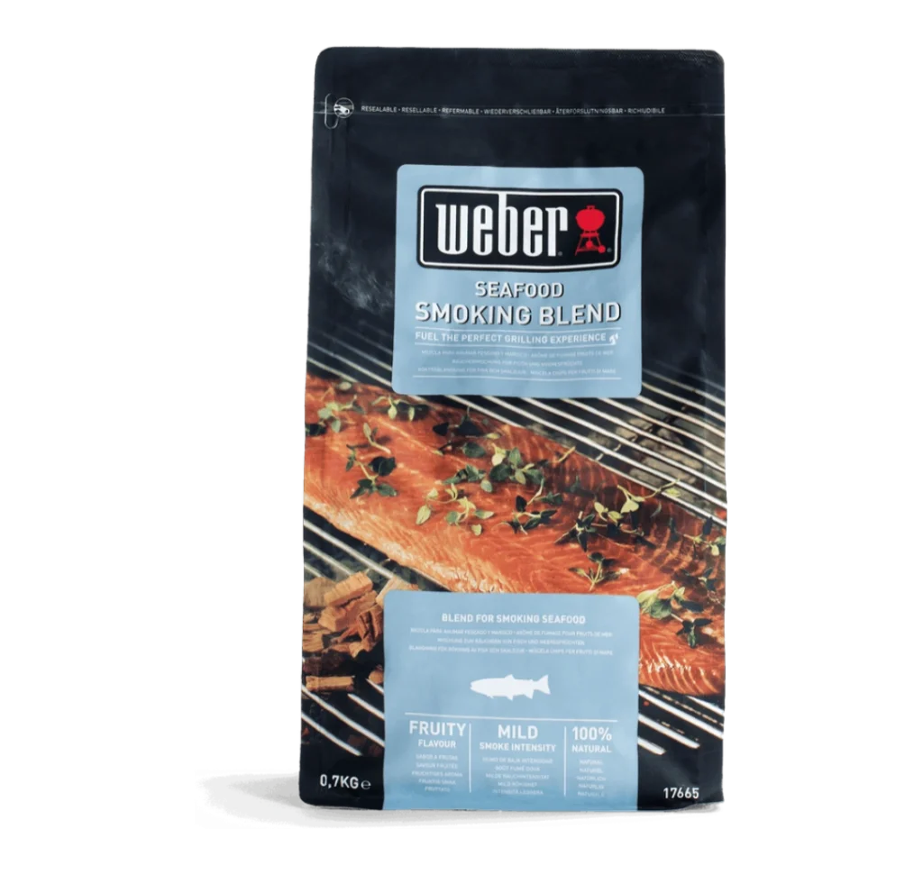 Aschii de afumare pentru peste sau fructe de mare Weber Seafood Blend 700g