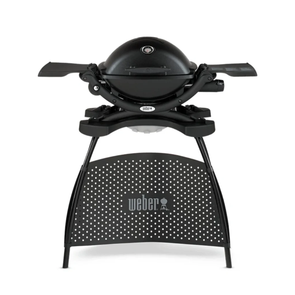 Gratar pe gaz Weber Q1200 cu suport perfect pentru terasa si balcon