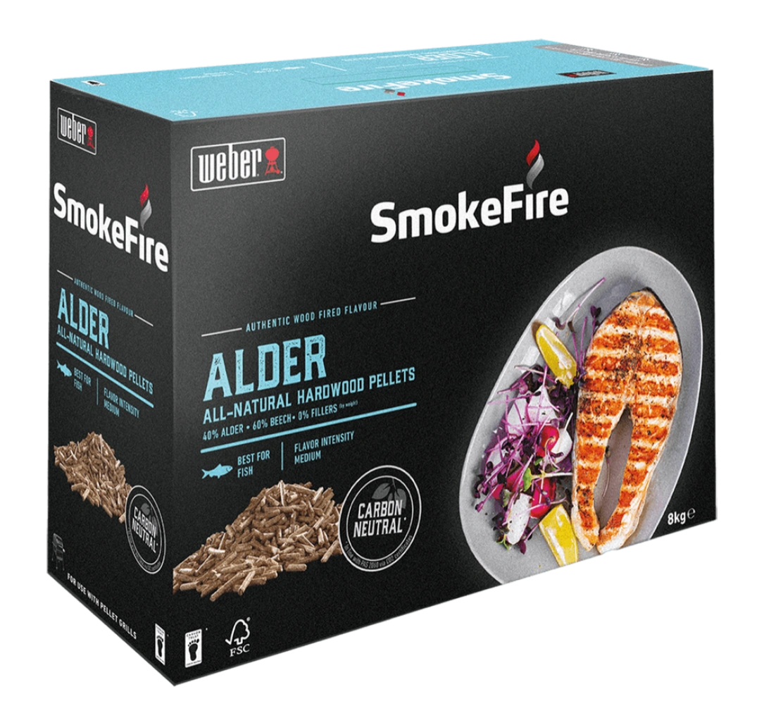 Peleti din lemn de arin Weber SmokeFire Arin de 8 kg ideal pentru gratar pe peleti Peleti din lemn de arin Weber SmokeFire Arin de 8 kg ideal pentru gratar pe peleti
