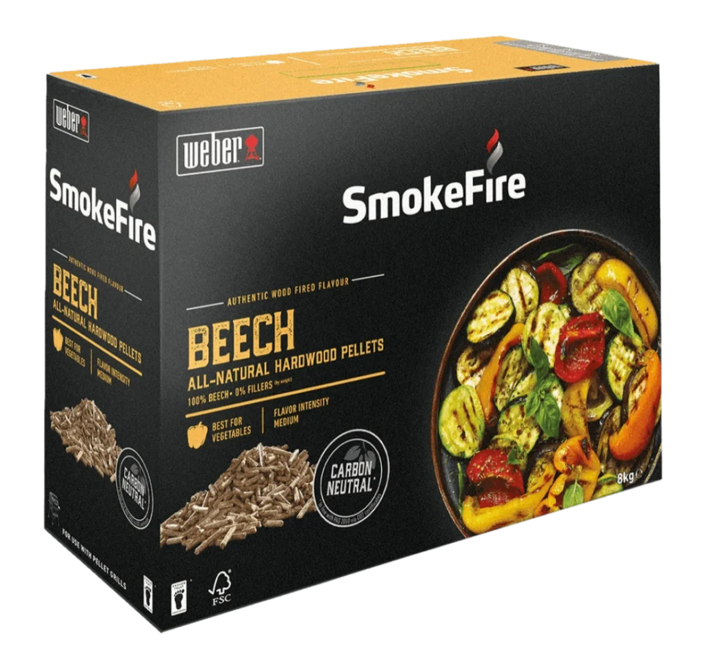 Peleti din lemn de fag Weber SmokeFire 8kg ideal pentru gratare gradina pe peleti