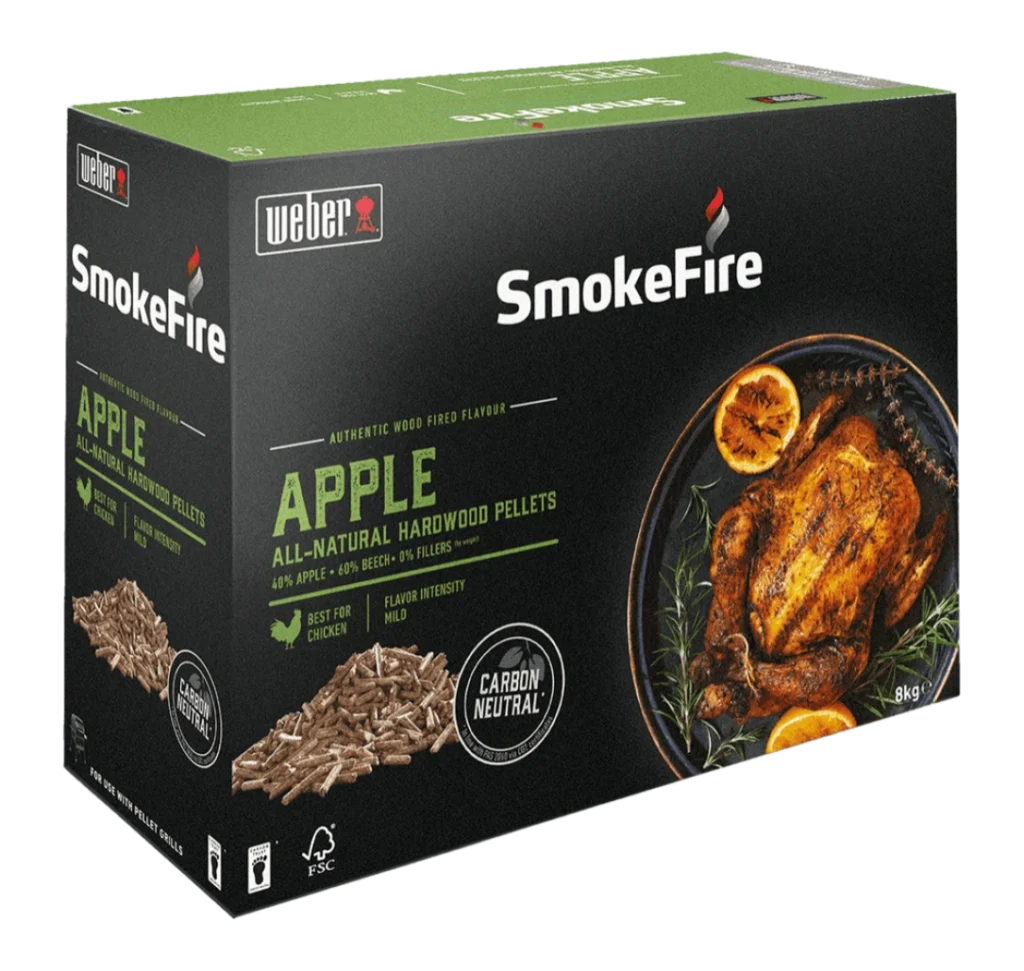 Peleti din lemn de mar Weber SmokeFire de 8kg