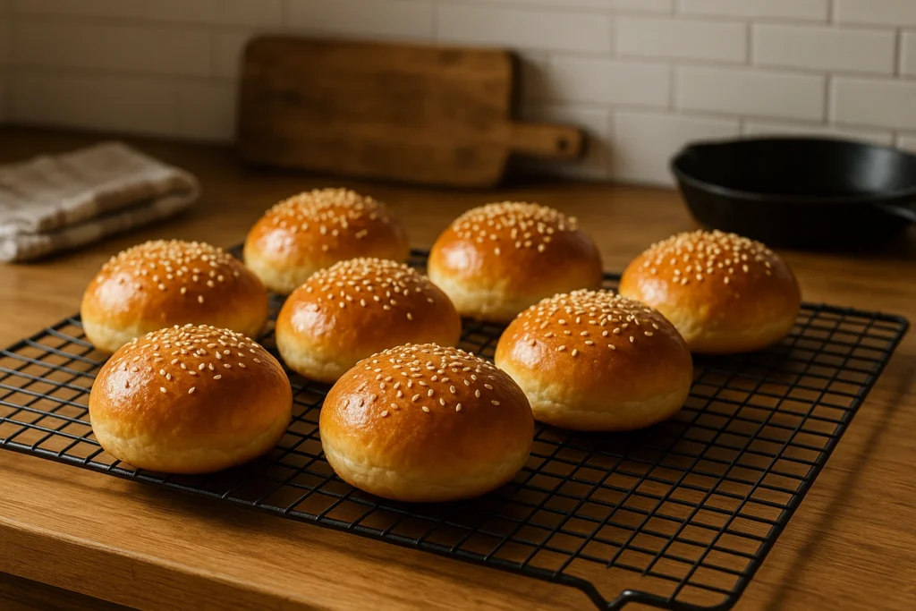 Reteta chifle pufoase pentru burger suculent si perfect