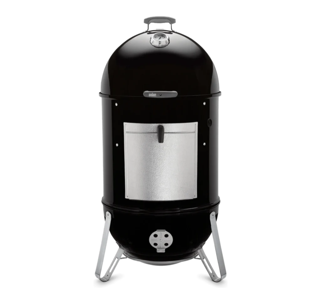 Gratar afumatoare Weber 57 cm Smokey Mountain negru functionabil cu carbuni