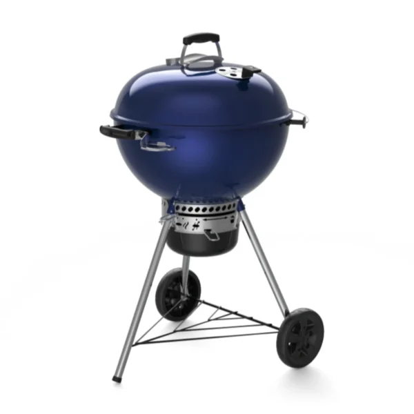 Gratar gradina pe carbuni Weber C 5750 de 57 cm diametru cu GBS Master Touch albastru
