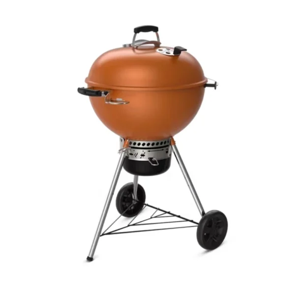 Gratar pe carbuni Master Touch Weber C 5755 de 57 cm diametru portocaliu ideal pentru un BBQ si gust autentic de carbuni